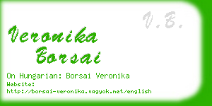 veronika borsai business card